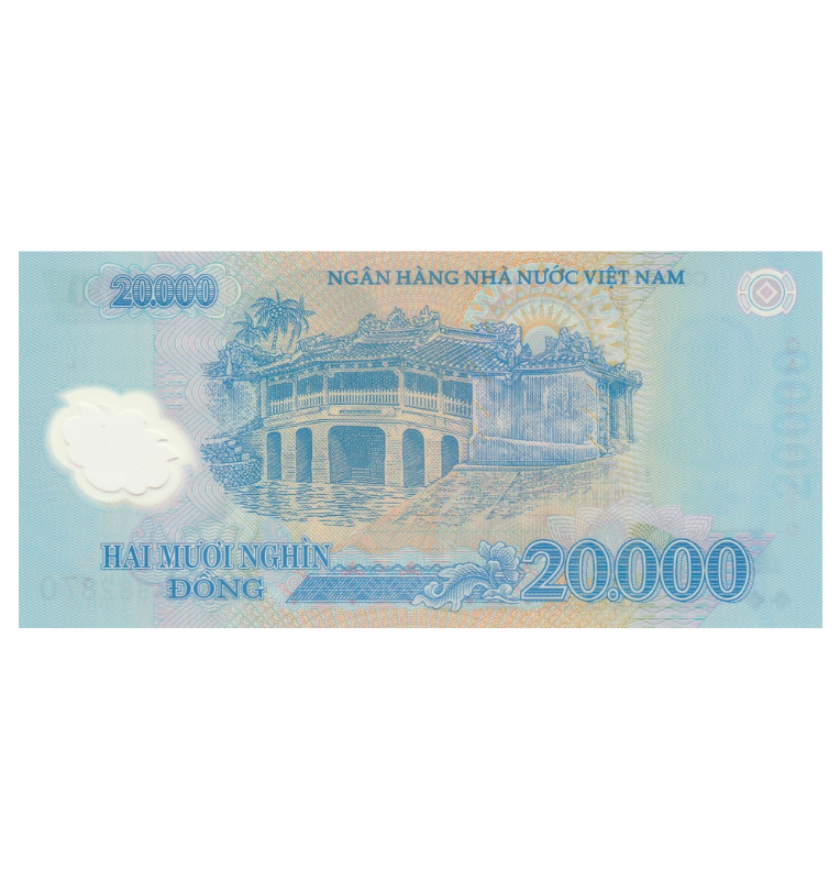 Vietnam 20.000 Dong Polímero 2014 Pick 120f Polímero